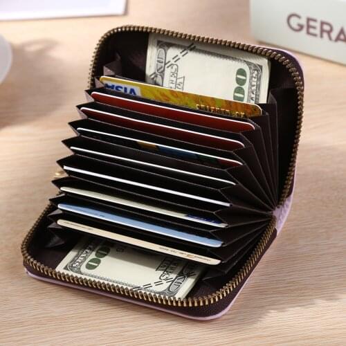 Cartoon Fruit Boys Girls Print Wallet Women Multi-pockets ID Credit Card Holder Soft Pu Leather Pocket Organizer Money Coin Bag