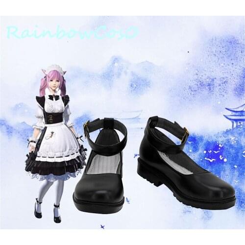 Ff14 Final Fantasy XIV Maid Suit Cosplay Shoes Boots Rainbowcos0 Game Christmas Anime Halloween W1104
