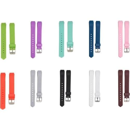 Colorful 22cm Soft Silicone Watch Band Strap Replacement Bracelet Wrist Strap for Fitbit Alta HR Smart Watch