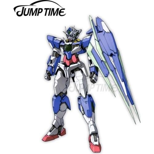 Jump Time 13 x 7.3cm For Gundam Qan Car Stickers Laptop Motorcycle Helmet Graffiti Stickers Creative Graphics DIY 3D Decal