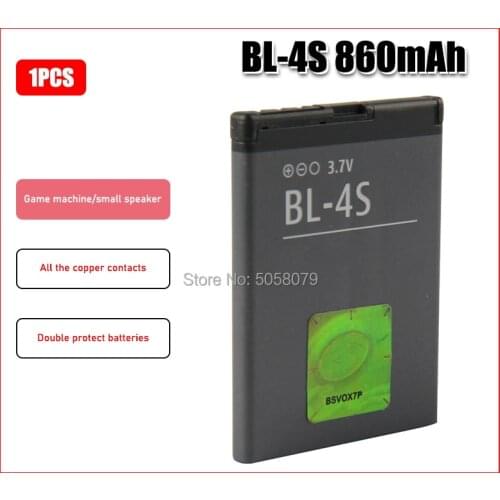 Original High Capacity BL-4S phone battery for For Nokia 2680s 3600s 3602S 7610c 7610s 7020 7100s 3710f 3711 6202c 6208c
