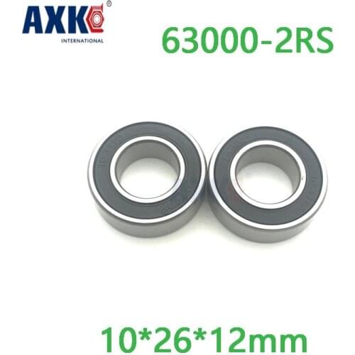 Axk Excavator Bearing 63000 2rs 63000-2rs 10x26x12mm 10*26*12mm Double Shielded Deep Ball Bearings Large Breadth