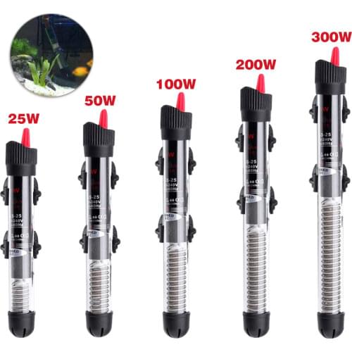 25W/50W/100W/200W/300W Aquarium Submersible Fish Tank Automatic Water Heater Constant Temperature Heating Rod EU Plug