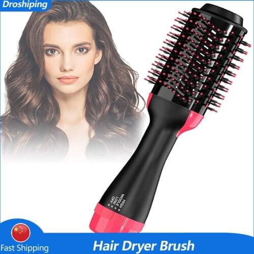 RUCHA 1000W Hair Dryer Brush Blow Dryer Hair Styler Hot Air Comb 3 in 1 Hair Dryer and Volumizer Blower Brush Hairdryer
