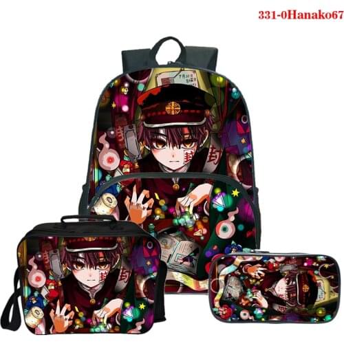 Women Girls School Backpacks Toilet-Bound Hanako-kun Backpack Waterproof 3d Anime Manga Bagpack School Bags Teenage Travel Bag