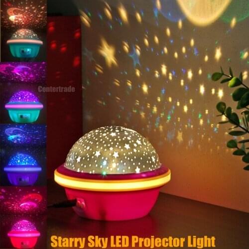 LED Projector Night USB Starry Light Ceiling Star Sky Pattern Projection Lamp Bedroom Decor Atmosphere Lamp Novelty Lighting