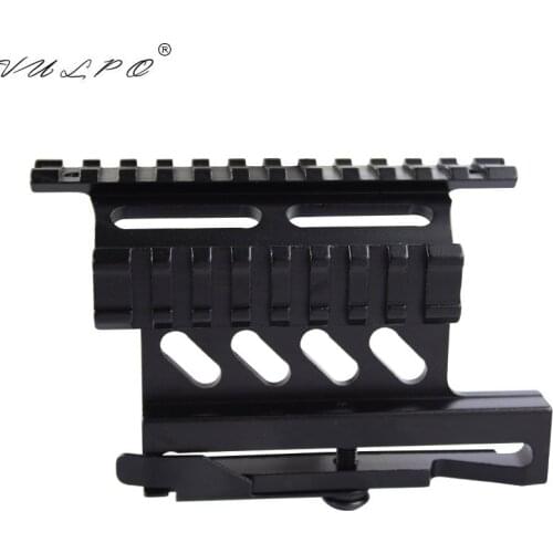 VULPO Tactical quick QD Style Rail Mount AK47 AK74 SAIGA Detach 20mm Weaver rail Side Mount for Hunting Airsoft Scope