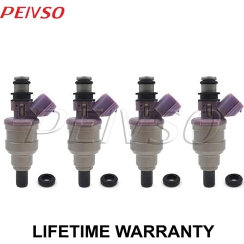 4x 195500-2310 06164-P7A-000 Renovation fuel injector for Honda Logo / Capa / HR-V / Life III / Vamos GA3 D13B