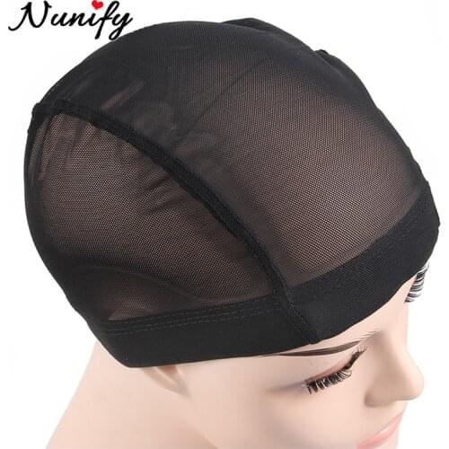 Nunify 1Pcs Crochet Wig Cap For Making Wigs Glueless Hair Net Wig Cap For Wigs Spandex Net Elastic Dome Cap Mesh Dome Cap