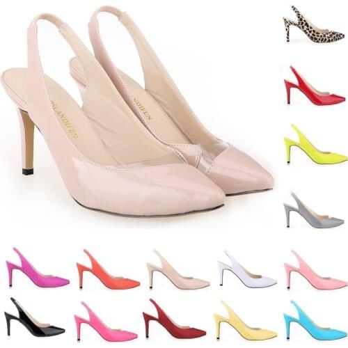 Lady Patent Leather Fashion High Heels Corset Wedding Party Shoe women sandals 952-8PA