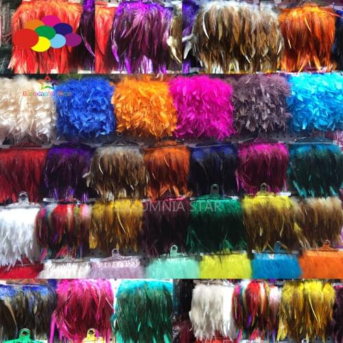 10 Meter Natural Turkey Flake Feather 4-6 Inch Strip Fluffy Wedding Marabou Trimming Skirt Dress Trims