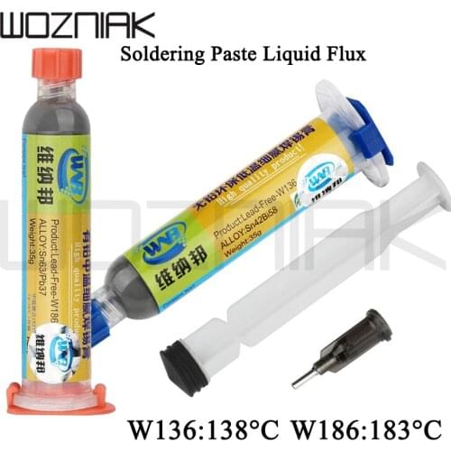 10cc Soldering Paste Liquid Flux 35g Leaded Stencil Welding Tool Low Temperature Melting Point 138C 183C Tin Solder Paste