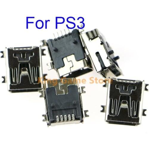 200pcs Replacement Mini USB Charging Port Socket For PS3 Power Charger Connector Jack For PlayStation 3 Controller Repair Parts