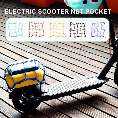 2021 New Cargo Net Elastic Bungee Nets with 6 Hooks for M360/Pro/1s Luggage Mesh Net Pocket for Scooters Motorcycle Motorbike