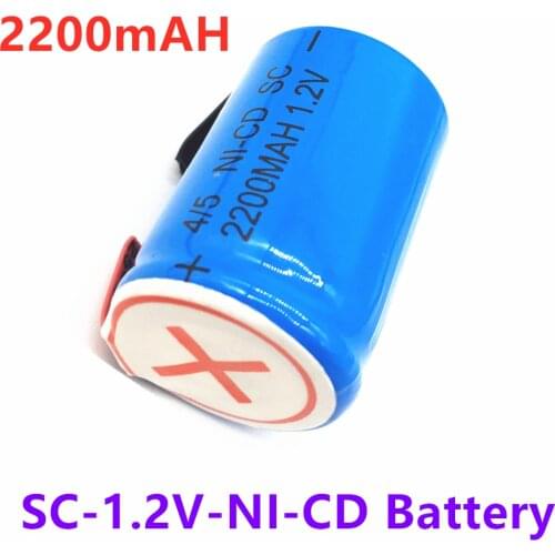 2021 NEW 100% Original 2-40pcs 4/5 SubC Sub C 1.2V 2200mAh Ni-Mh Rechargeable Battery Blue Cell with Tab
