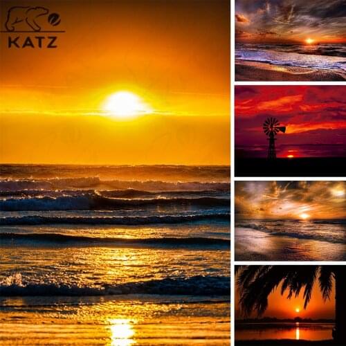 5D Landscape Diamond Painting Sunset Seascape Embroidery Crossing Diy Mosaic Art Gift Handmade Cross Stitch Home Decoration