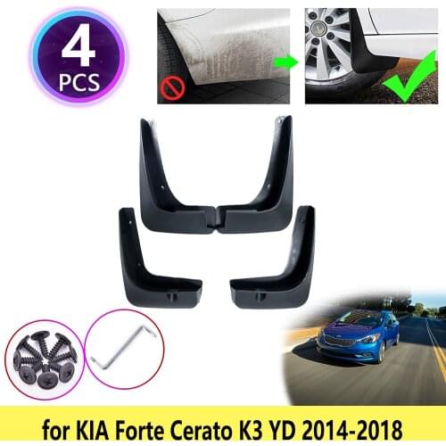 For KIA Forte K3 YD 2014 2015 2016 2017 2018 Cerato Front Rear Mudguards Mudflaps Fender Mud Flap Splash Guards Car Accessories