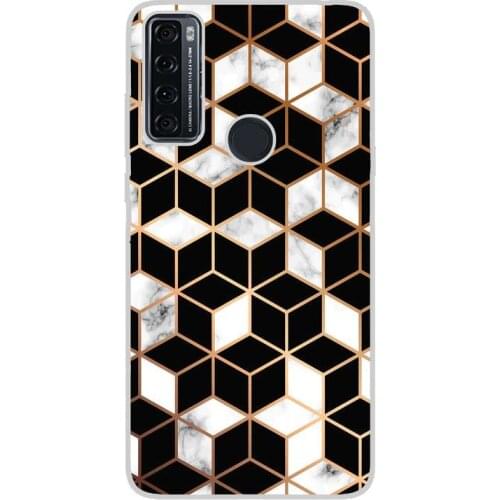 Compatible with TCL-20-SE-4G silicone gel tpu case cover case custom drawing design anti-shock abstract 005 case