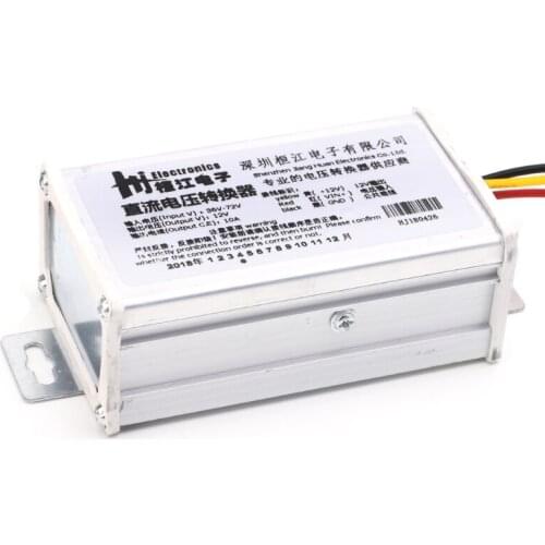 DC 36V 48V 72V To 12V 10A 120W Converter Adapter Transformer For E-bike Electric wholesale