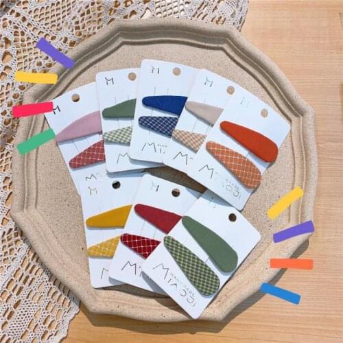 Childrens Cloth Hair Pins For Girls Hair Accessories Children Kids Candy Color Hair Clips Baby Clip Hair Styling Tool Barrettes