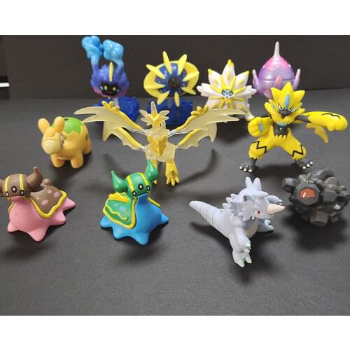 Genuine Pokemon Sword and Shield MC 4-5cm Rhyhorn Kyogre Mewtwo Mew Zeraora Action Figure Model Toys Gift for Children