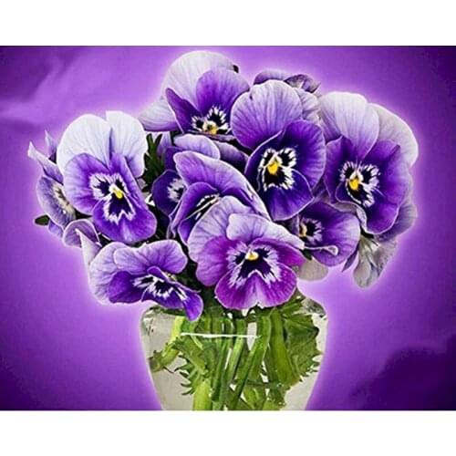 GATYZTORY Diamond Embroidery 5D DIY Diamond Painting Flower Full Square/Round Drill Mosaic Painting Cross Stitch Decoration