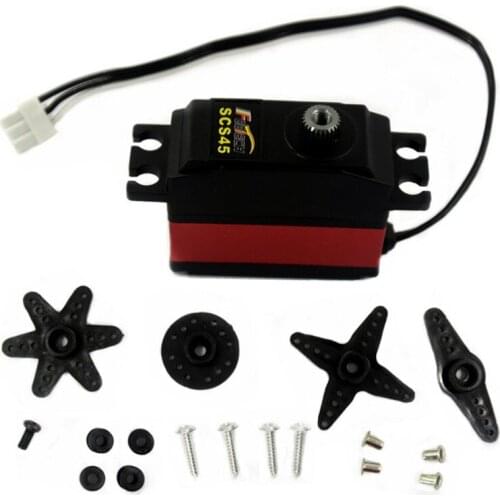 Robot Serial Bus Intelligent Servo, Feetech SCS45 Servo, 6V 4.5kg cm Torque, All Metal, Coreless, Data Feedback Function