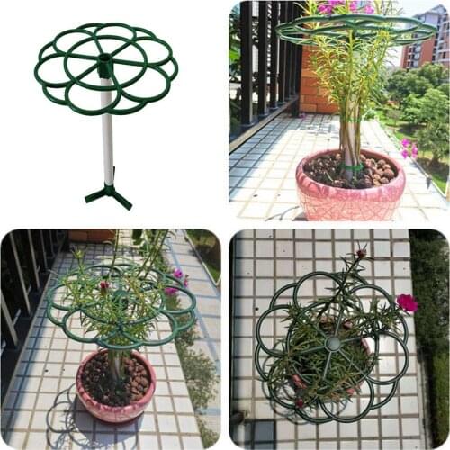 Sunflower Support Ring Flower Stand Reusable &Convenient Multi-layer Support Climbing Vine Shape Shelf Garden Plant Support Ring