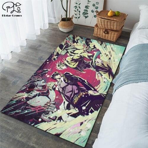 JoJos Bizarre Adventure carpet kids room soccer rug field parlor bedroom living room floor mats children large rugs home mat 01
