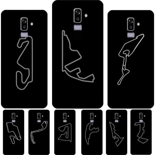 Minimalist Formula 1 Circuit Case For Samsung Galaxy A5 A3 2017 J7 J5 J1 J3 2016 A6 A8 J6 J4 Plus J8 A7 A9 2018 Cover