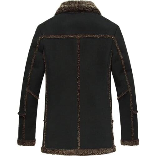 Real Sheep Shearling Jacket Men Genuine Leather Jacket Winter Natural Fur Coats Luxury Sheepskin Coat 2233 KJ4288