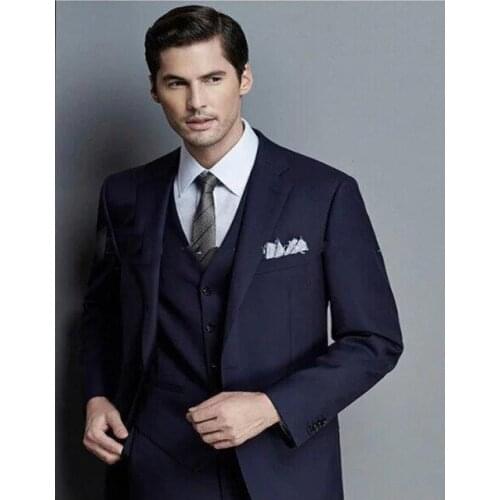 Itlay Men Suits Tuxedos Groomsmen Suits For Wedding Formal Occasion Elegant Men Suits Blazer With Pants (Jacket+Pants+Vest)