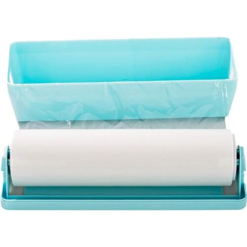 Wall-Mounted Food Plastic Cling Wrap Dispenser Preservative Film Cutter Kitchen Tool Accessories Cooking Tools