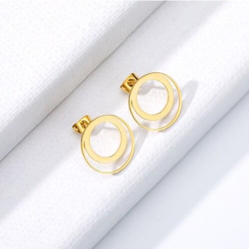 Sample Round Beautiful Design Earring Elegant Fashion Women Jewelry Girl Gifts BGE55-R