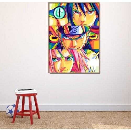 Anime Naruto High Quality Poster Kakashi Sasuke Canvas Painting Mural Modern Living Room Child Bedroom Home Wall Decoration