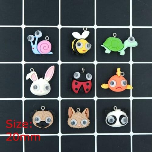 Resin Animals charms pendants for jewelry making bracelets necklace earrings making resin flat back cabochon