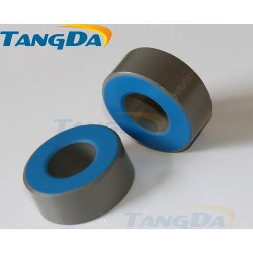 Tangda Iron powder cores T250-34 OD*ID*HT 64*31.8*25.4 mm 106nH/N2 34ue Iron dust core Ferrite Toroid Core toroidal gray blue