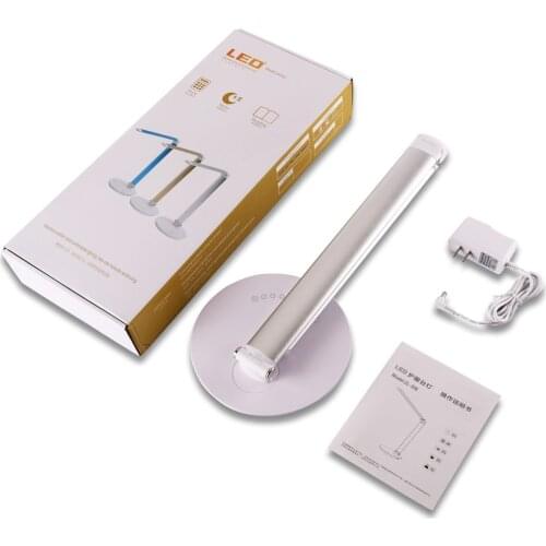 Folding Design Dimmable Led Desk Table Lamp Touch Switch 7 Level Brightness Dimming Light Highly Sensitive Touch Dimmer Zl-308