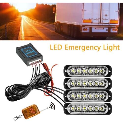 LED Emergency Light For Car Warning Flashing Firemen Police Emergency Light Ambulance Police Strobe LED Warning Light Dropship