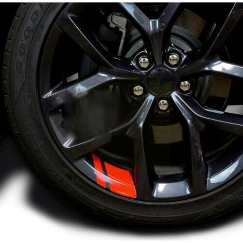 Reflective Wheels Vinyl Sticker Hash Mark Stripe Wheel Decal Racing J8B2