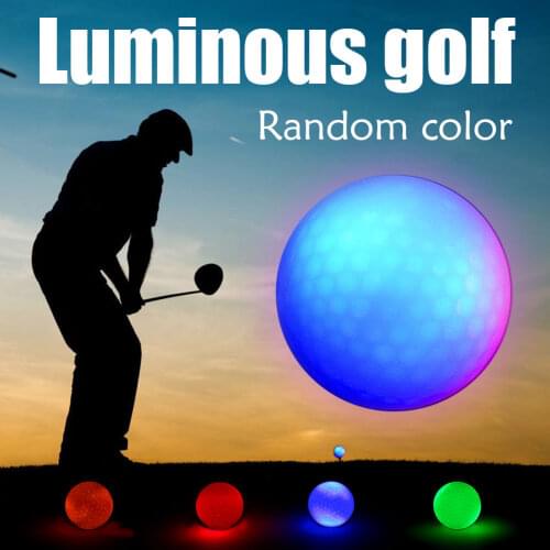 Luminous Night Golf Balls LED Light Up Golf Balls Glow In The Dark Bright Long Lasting Reusable Night Golf Ball 4 Colors