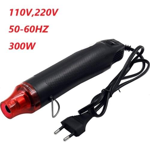 220V 50Hz DIY Using Heat Gun Electric Power tool hot air 300W temperature Gun with supporting seat Shrink Plastic DIY tool color