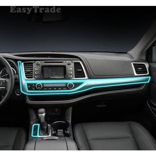 TPU Car Sticker Gps Navigation Dashboard Film Screen Protective Sticker For Toyota Highlander 2020 2019 2018 2017 Accessories