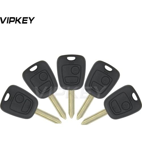 Remotekey 5pcs 2 button SX9 key blade remote car key shell case for Citroen Berlingo Xsara Picasso for Peugeot Partner 2002-2008