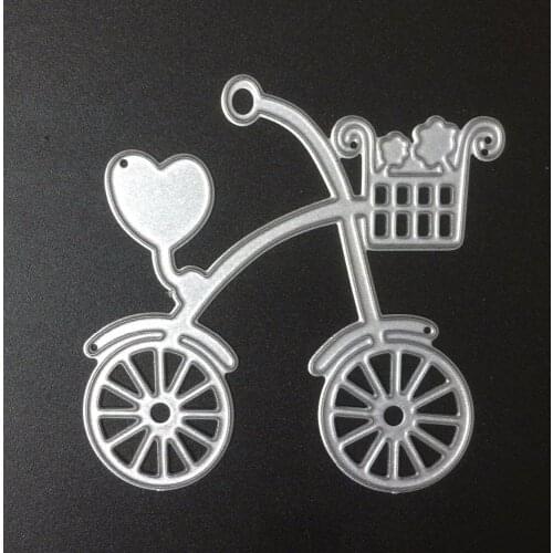 85*80mm Bicycle Metal Cutting Dies for scrapbooking Stencils for Craft Paper DIY Scrapbook new Cut Template