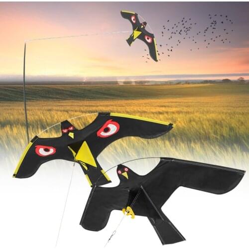 Bird Scarer Drive Emulation Flying Hawk Kite Repellent for Garden Scarecrow Yard Farm Crops Pigeon Birds Repeller