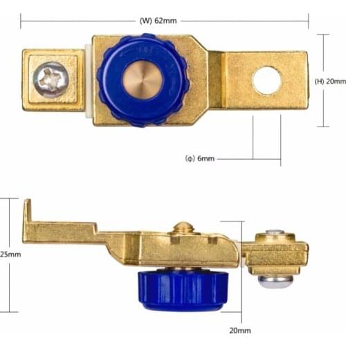 Motorcycle Battery Cut Off Kill Switch Disconnect Terminal 12V 80A For Protection Car Side Post Current Leakage Circuit Breaker