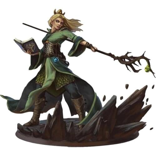 1/24 75mm 1/18 100mm Resin Model Kits Female Witch Figure Unpainted No Color