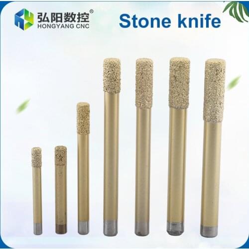 1PC stone engraving machine brazing carving knife marble sandstone bluestone flat bottom straight knife