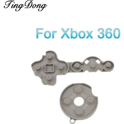2x Conductive Rubber Silicon Pads For Xbox360 Wireless Controller For Xbox 360 Contact Button D-Pad Repair Replace